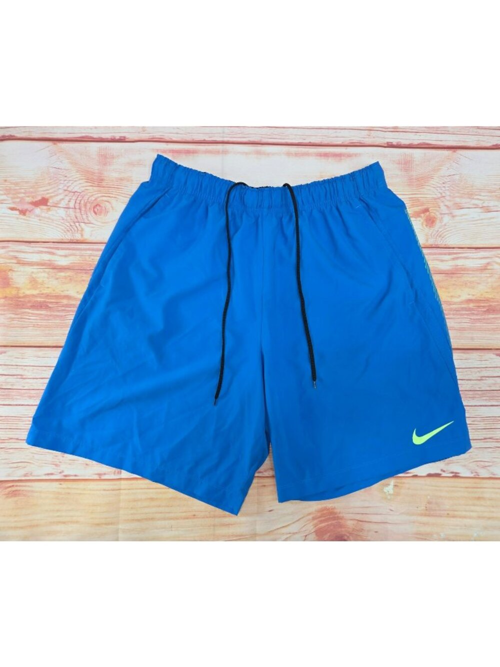 Nike Womens Blue Dri-Fit Athletic Shorts XXL Polyester Elastic Waistband